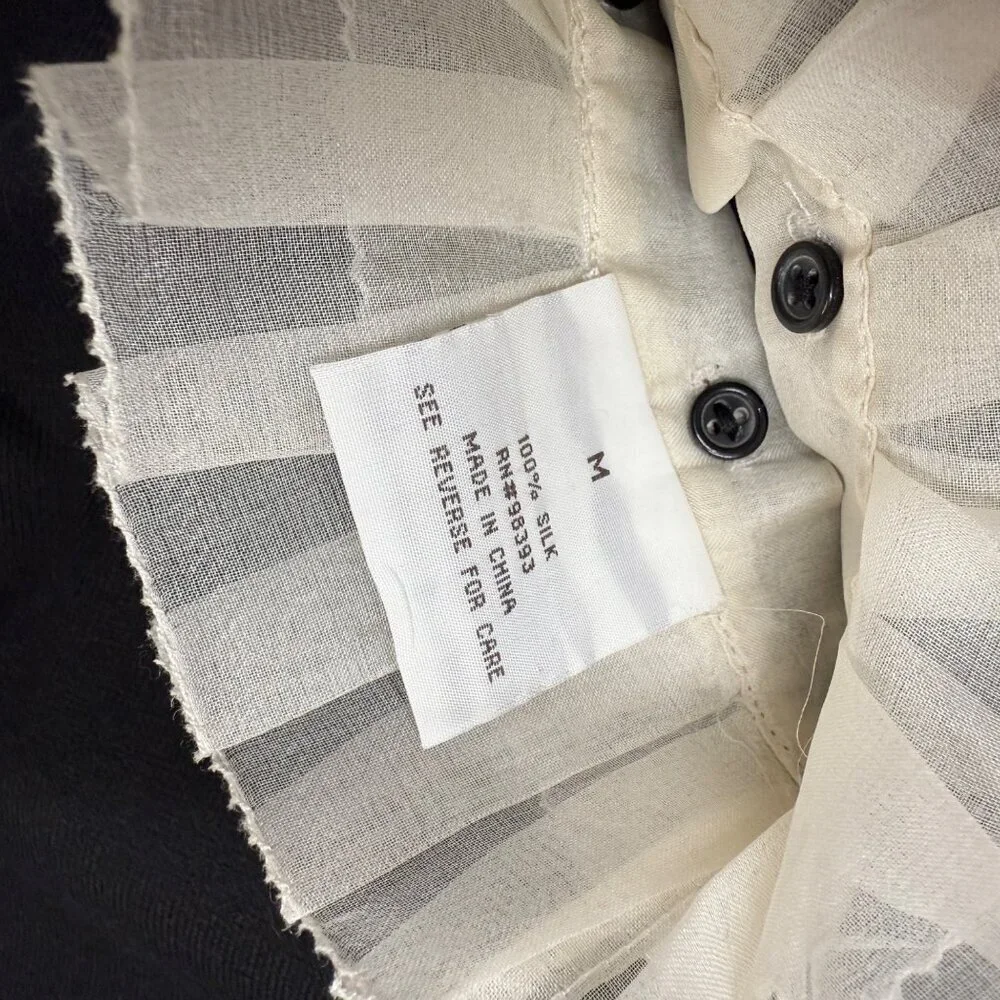 Perfect Carson‎ Kressley Sweater Blouse Insert Silk Cashmere Office Womens M